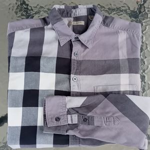 Burberry Men's Light Purple Nova Check Shirt